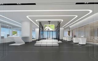 现代风格2200平米大型办公空间设计效果图