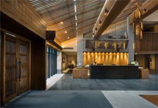 新中式风格1500平米主题酒店大厅装修图片