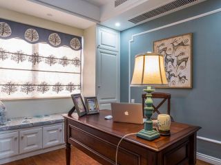 华润中央公园105㎡美式三居室书房装修效果图