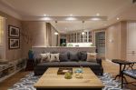 混搭风格92平米三居室客厅实木茶几装修实景图