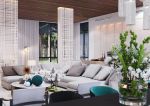 现代简约风格141平米复式客厅沙发设计图片