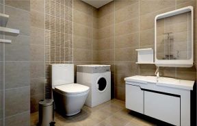 豪邦提香公馆三居100平现代风格卫生间洗手台设计