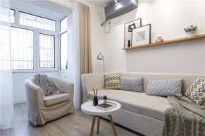 北欧风格60平米小户型客厅沙发墙家装图片