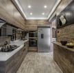130平方家庭厨房整体橱柜装修设计