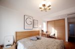 88平米北欧风格家庭住宅卧室实木床设计图片