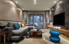 130平方新房客厅纱帘装修设计图一览