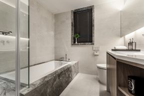 143平方家装卫生间砖砌浴缸设计效果图