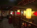 400平米中式风格火锅店二楼走廊设计图片