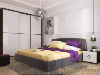 200平米现代风格别墅卧室衣柜装修效果图