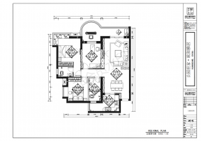 126平方米三室住宅平面设计图