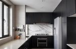 149平米房子黑色厨房橱柜装修图