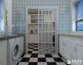 普华浅水湾160㎡美式风格三居室厨房装修效果图