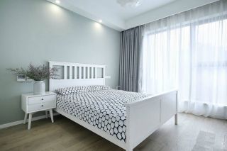 123平米欧式卧室白色床装修装潢效果图