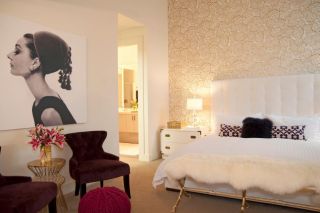 2023现代奢华平层卧室墙面壁纸搭配图片