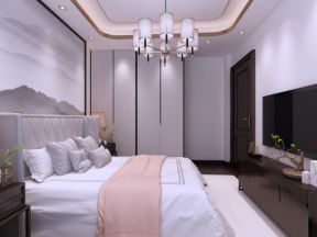 新中式风格197平米三居室卧室衣柜设计效果图