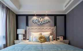 180平米现代美式新房卧室台灯设计图片
