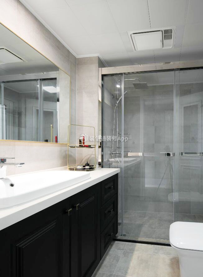 89平米欧式风格卫生间浴室装修效果图