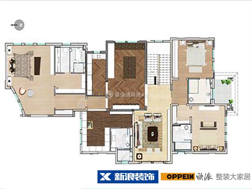 150平米户型图 150平米户型图大全