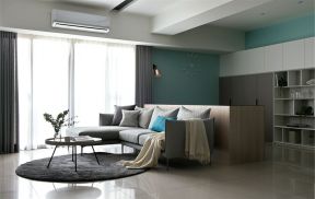 154平米三居室现代简约住宅客厅沙发装修图片