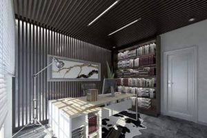 杭州办公室设计之背景墙装修 打造庄重优雅办公环境