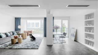 现代简约风格183平米新房住宅客厅隔断设计图片
