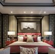 中式风格新房卧室床头造型设计案例欣赏