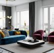182平米房子客厅沙发颜色搭配装修效果图 