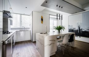 182平米房子白色厨房装潢装修效果图赏析