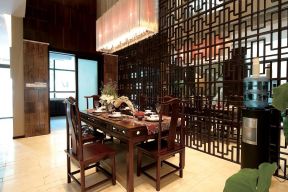 中式风格260平米别墅餐厅装修图片