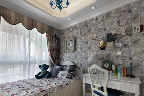 地中海风格75平米两居儿童卧室装修图片