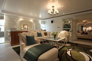 2023美式地中海风格房屋客厅设计图片
