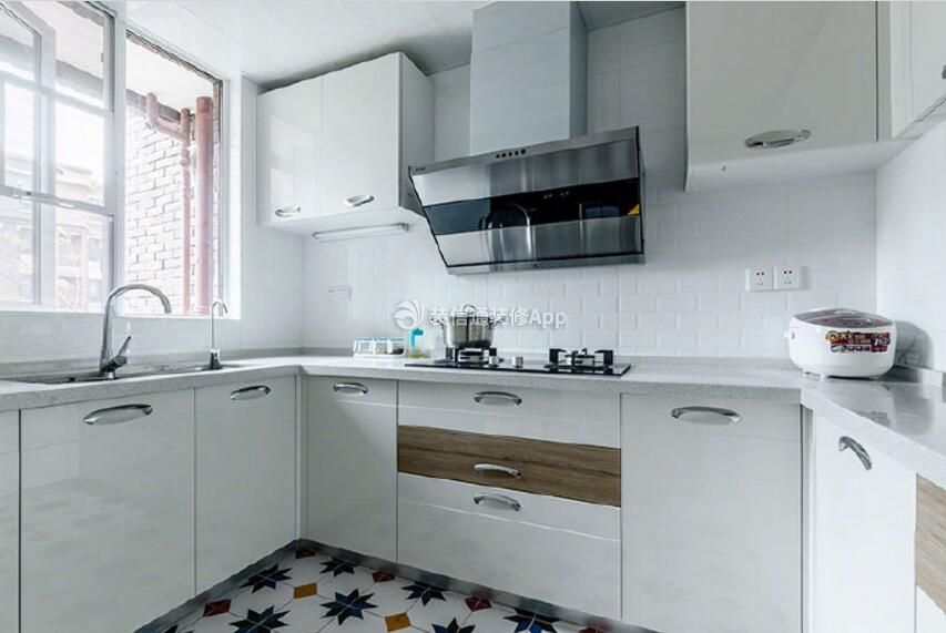 混搭风格厨房橱柜白色装修装饰图片