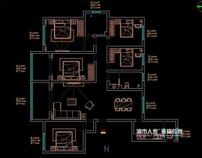 212平米四居住宅户型图