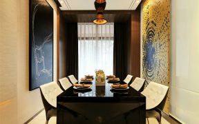 2023经典现代风格二居室餐厅餐桌椅设计图片