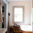 2023温馨北欧风格家装浴室窗户设计图片