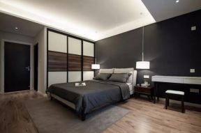 现代风格房屋卧室木纹地板装修图欣赏