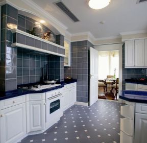 地中海风格大户型家用厨房设计图欣赏-每日推荐