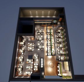 400平米高端西餐厅立面图-每日推荐