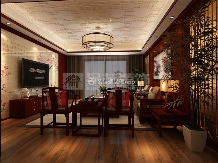 新中式客厅新中式客厅装修效果图片 新中式风格客厅图片