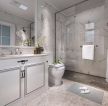 现代简约风格家庭卫生间浴室柜装修设计