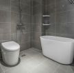 现代风格家庭卫生间白色浴缸装修设计效果图片 