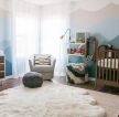 2023简约风格家庭婴儿房间白色窗帘搭配图片
