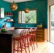 2023温馨家庭厨房30厘米红色吧台椅图片
