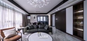 翰林兰庭现代130平平层客厅装修案例