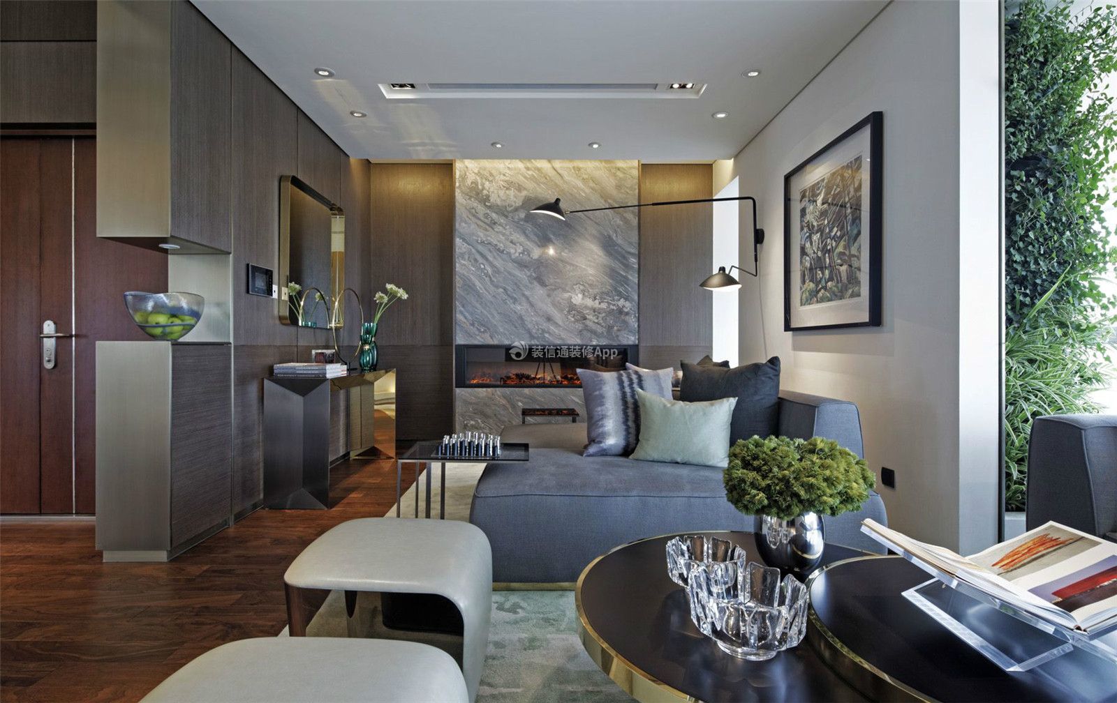 现代风格253平米跃层客厅设计图片