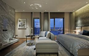 现代风格253平米跃层卧室玻璃窗设计图片