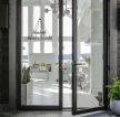 2023国外家庭别墅室内艺术玻璃门隔断设计图片