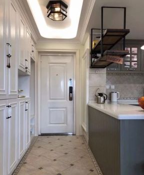 复地悦城102㎡三居室美式风格厨房装修效果图