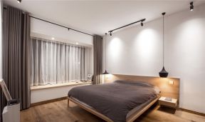 日式新房卧室床头吊灯装修装潢图片