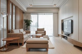 日式风格家庭新房客厅装修布置图片